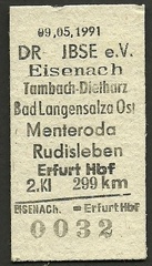 Studienfahrt über Nebenstrecken der Deutschen Reichsbahn ab Eisenach