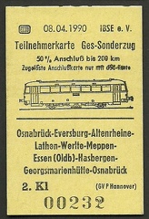 Schienenbus-Sonderfahrt auf Güterzugstrecken durch das Westliche Niedersachsen