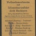 Schienenbussonderfahrt durch Oberbayern