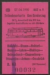 Schienenbus-Sonderfahrt auf Güterzugstrecken durch das Westliche Niedersachsen